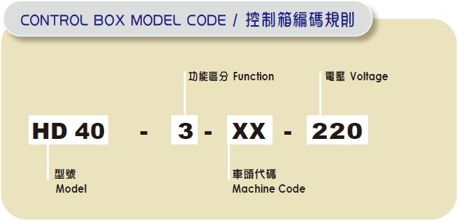hd40 model code control box tw en