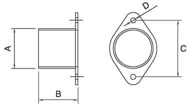 Hose Flange dimension