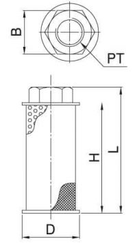 AIR FILTER-dimension