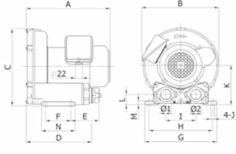 Hohsing - ie1 1s rb20 rb30 motor dim ie1 1s rb20 rb30 motor dim