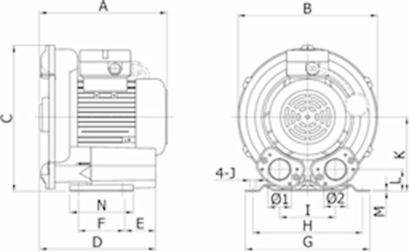 Hohsing - ie1 1s rb40 motor dim ie1 1s rb40 motor dim