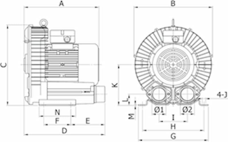Hohsing - ie1 1s rb50 motor dim ie1 1s rb50 motor dim