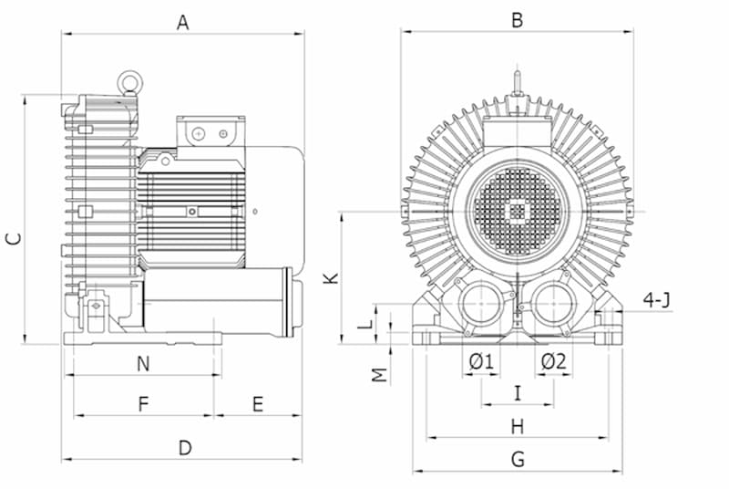 Hohsing - ie1 1s rb80 motor dim ie1 1s rb80 motor dim