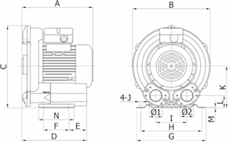 ie3 1s rb40 motor dim