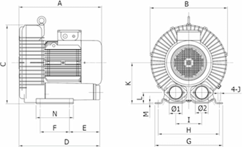 ie3 1s rb80 Z motor dim