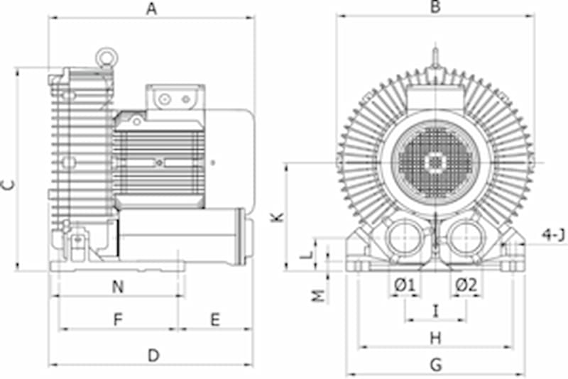 ie3 1s rb80 motor dim