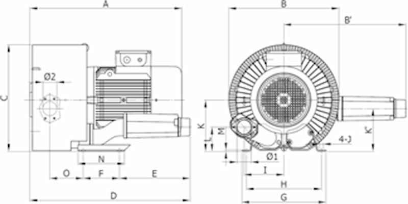 ie3 2s rb60 1 motor dim 2 rb60 1 8XX 9XX
