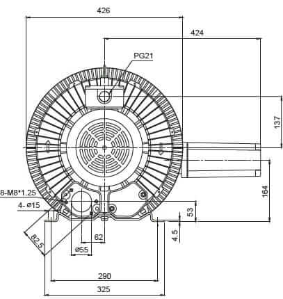 rb60 1 7 dimension side